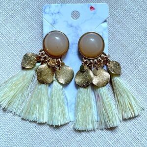 Tassel statement boho earrings